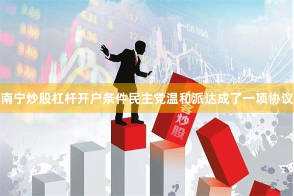 南宁炒股杠杆开户条件　　民主党温和派达成了一项协议